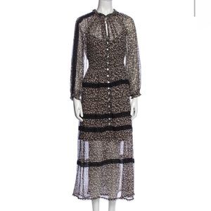 Zimmerman black sheer maxi dress size 1